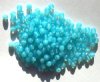 100 4mm Milky Aqua Opal Round Glass Beads
